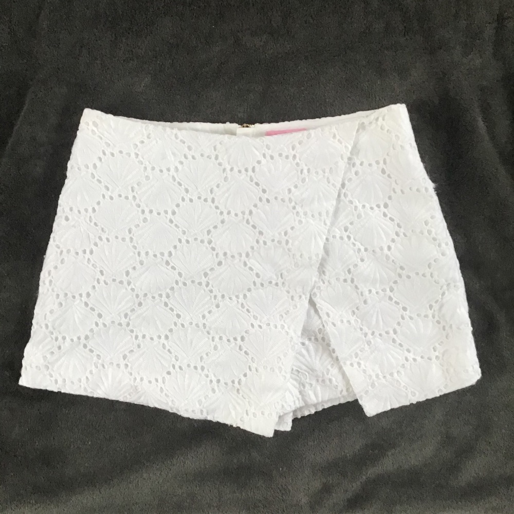Lilly Pulitzer Marii Skort in Seashell Eyelet